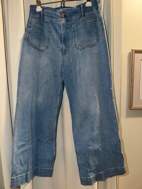 Anthropologie Maeve Collette Denim Capri high waist, sz 31